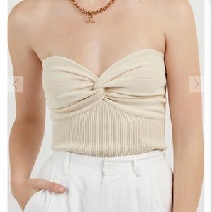 Dissh Twisted knit top